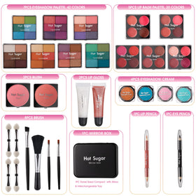 Organisateur en aluminium du kit de maquillage Hot Sugar Violet Love