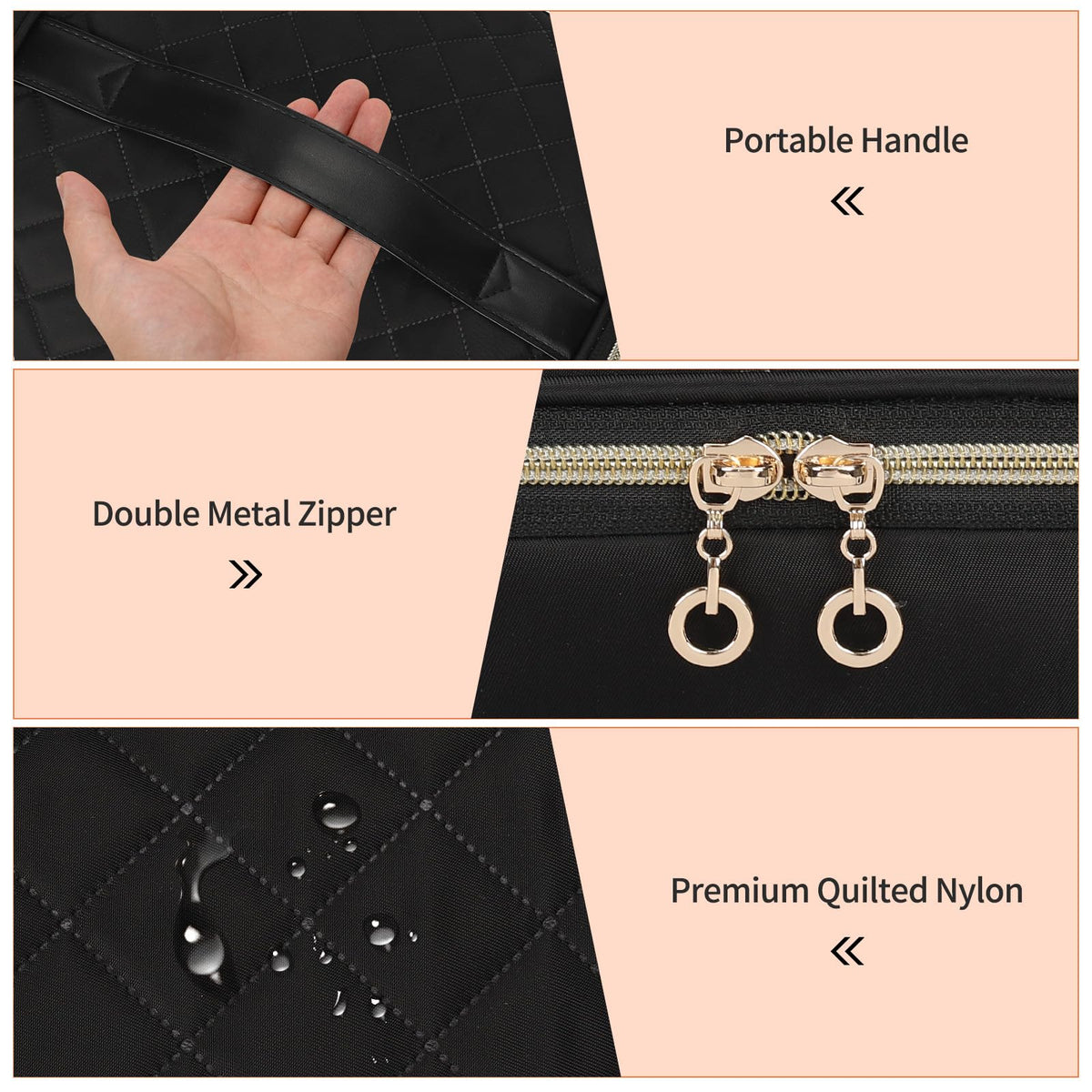 Organiseur de vernis à ongles CUBETASTIC en noir avec des vernis