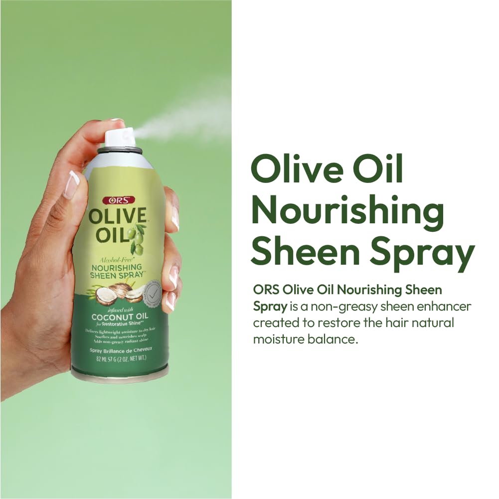 ORS Spray Nourrissant Olive Oil 3x 59ml avec détails du flacon