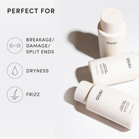 OUAI après-shampoing épais en utilisation dans la douche