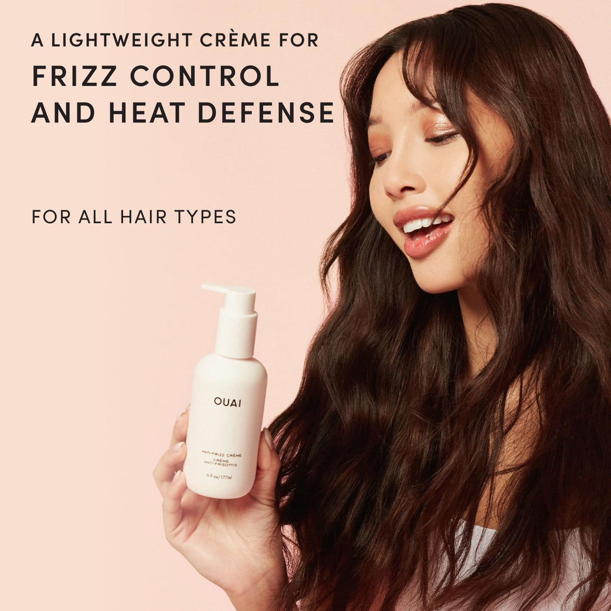 OUAI Crème Anti-Frizz 100g avec son emballage