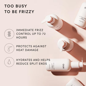 OUAI Crème Anti-Frizz application sur cheveux