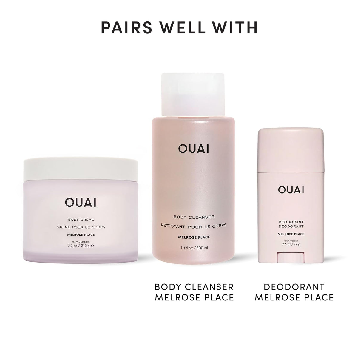 OUAI Crème Corporelle et ses ingrédients comme le beurre de cupuaçu