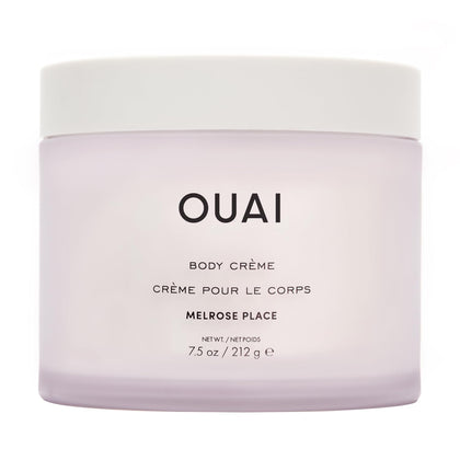 OUAI Crème Corps Hydratante 360g vue avant avec texture fouettée