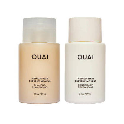 OUAI ensemble shampooing et après-shampooing moyen format voyage 3 oz