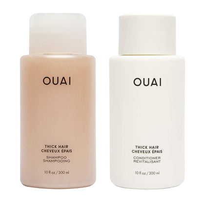 OUAI ensemble shampooing et après-shampooing pour cheveux épais 710g face avant