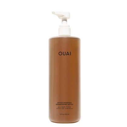 OUAI Shampoo Détox 32 oz avec étiquette au vinaigre de cidre