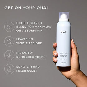 OUAI Shampoo Sec Voyage Cape Town 58g en utilisation