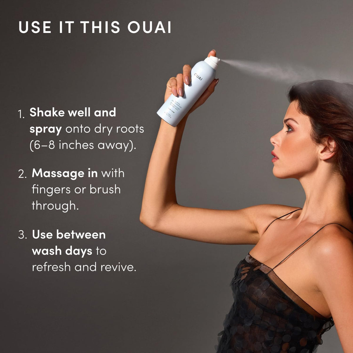 OUAI Shampoo Sec Voyage Cape Town 58g étiquette et ingrédients