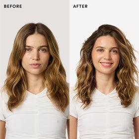 OUAI Spray de Texture utilisé sur cheveux ondulés