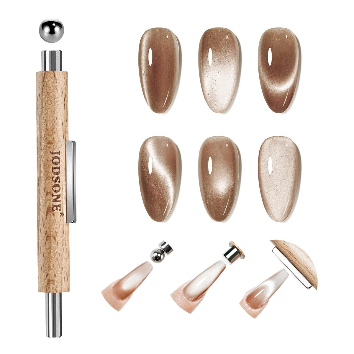 Outil 3-en-1 JODSONE pour ongles Cat Eye vue de face