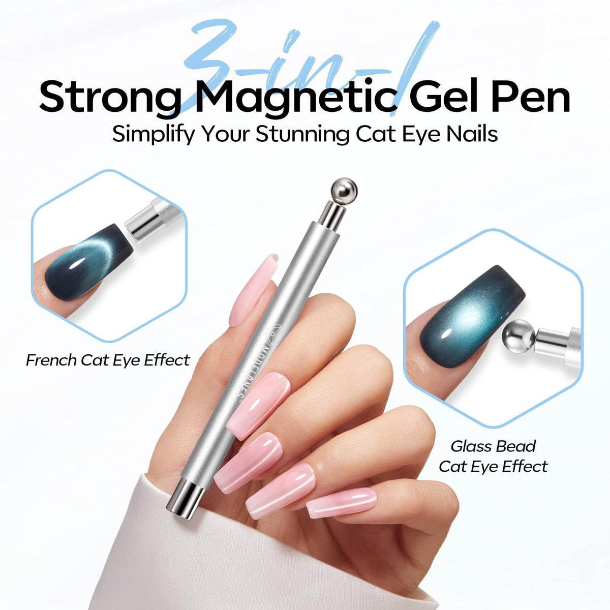Outil à double tête 3-en-1 Modelones pour nail art