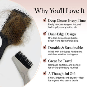 Outil de nettoyage de brosse Kitsch sur fond blanc