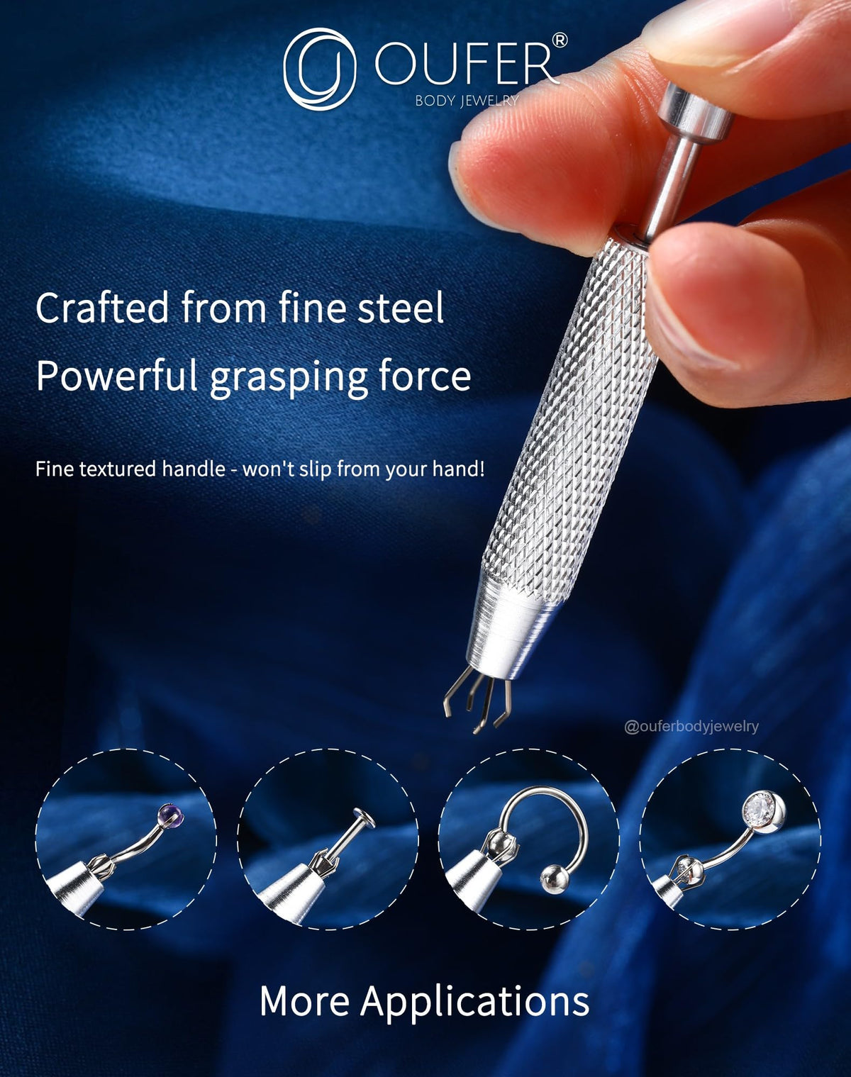 Outil de piercing en acier inoxydable 316L OUFER