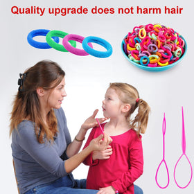 Outils de coiffure inclus avec les élastiques ZHEWTOEN