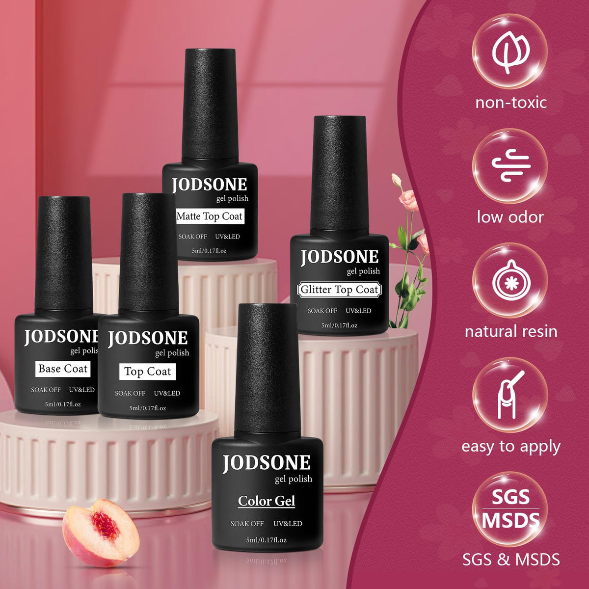 Outils de manucure inclus dans le kit JODSONE