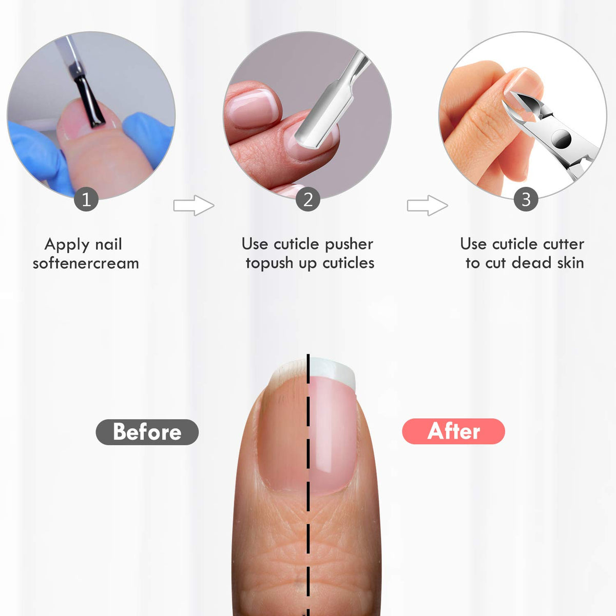 Outils de manucure XUNXMAS avec poignée ergonomique