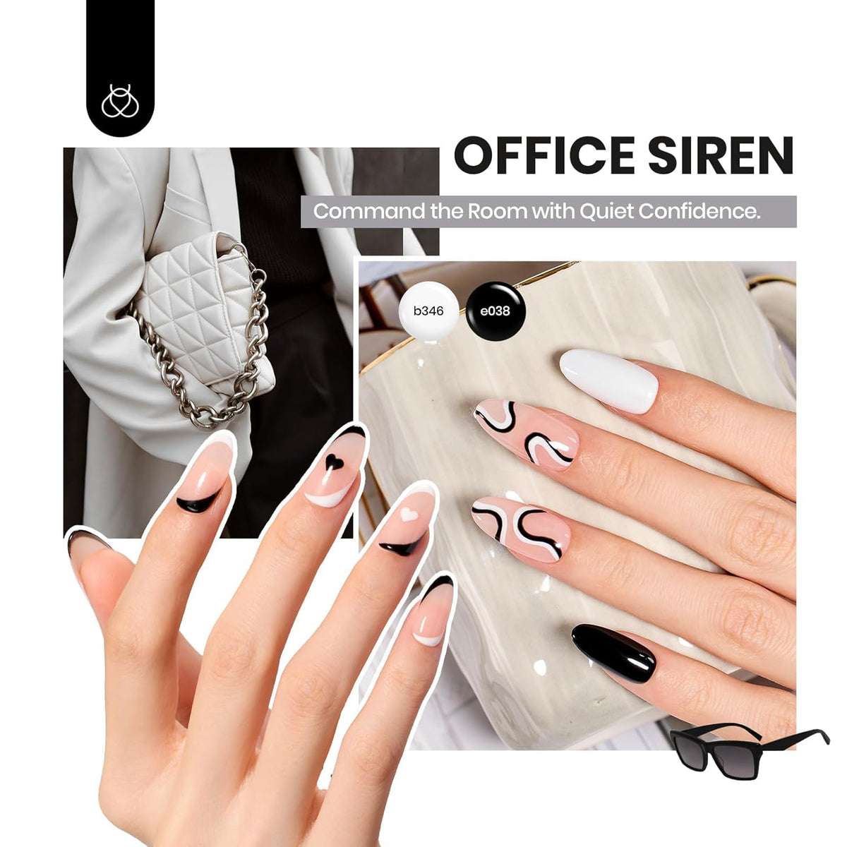 Outils de nail art inclus dans le set beetles