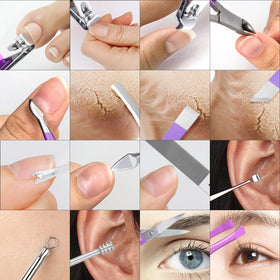 Outils de pedicure Leipple en acier inoxydable avec finition polie