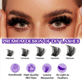 Outils de pose de cils B&Qaugen sur fond blanc