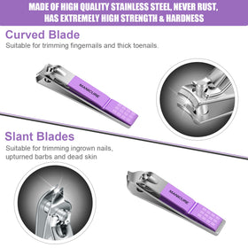 Outils de soin des ongles Leipple avec fermeture en cuir