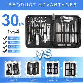 Outils de soin des ongles RedFlow dans leur trousse