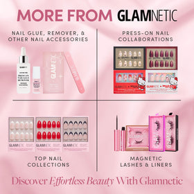 Outils inclus dans le kit de faux ongles Glamnetic