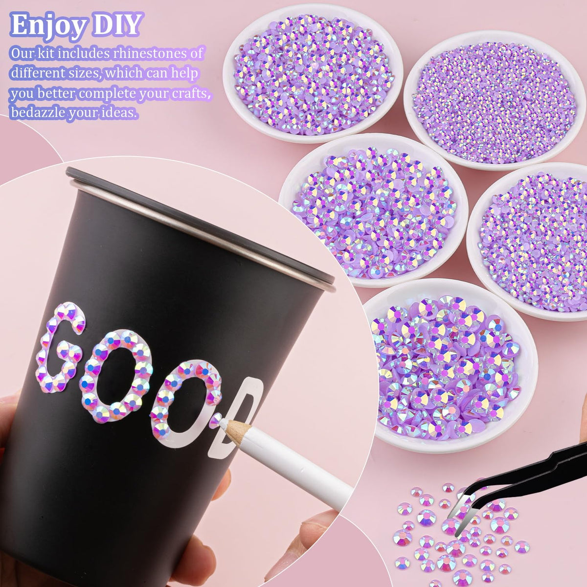 Outils inclus pour utiliser les rhinestones TINKRSTUFF
