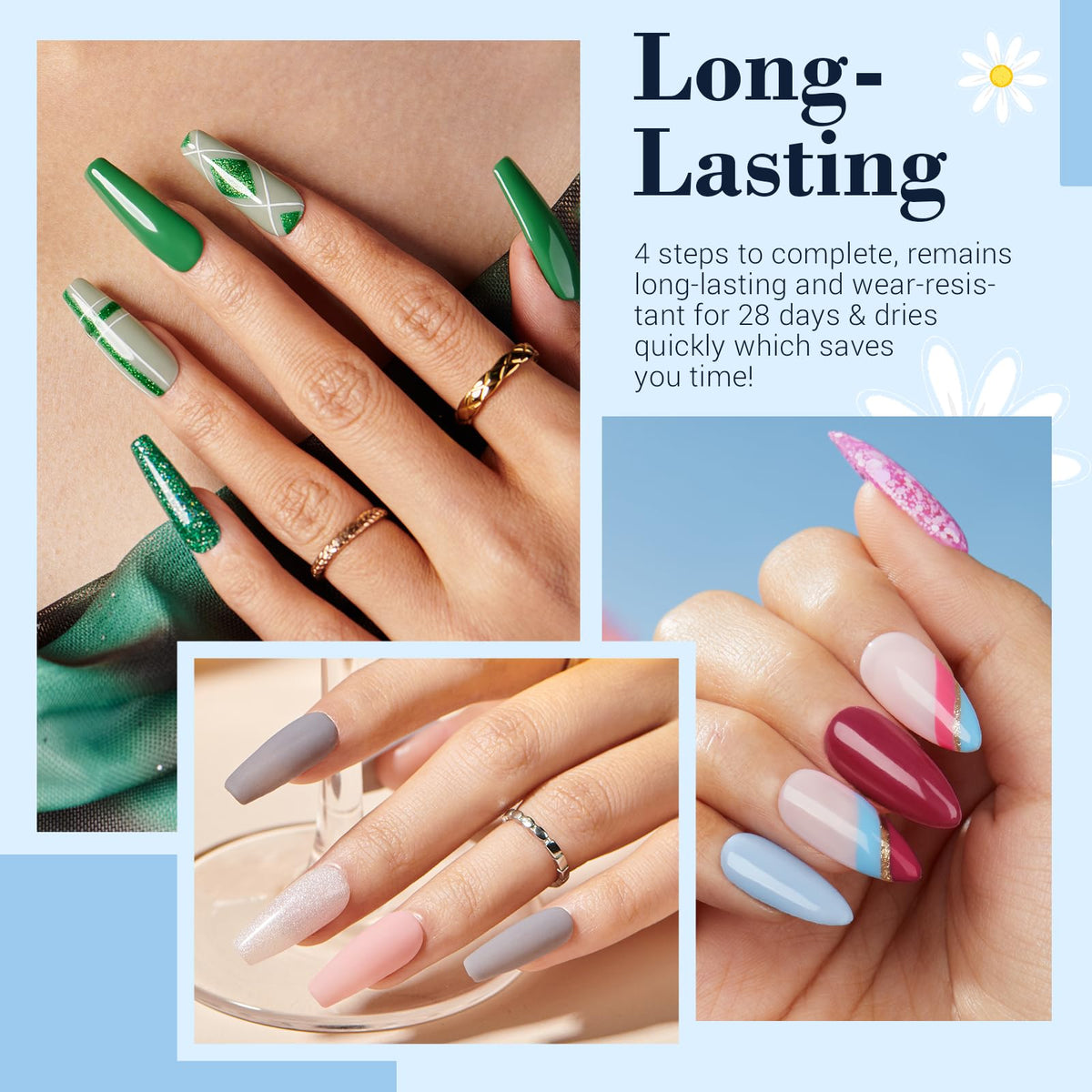 Outils professionnels du kit de poudre à ongles AZUREBEAUTY