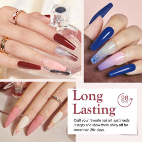 Outils professionnels inclus dans le kit de manucure dip AZUREBEAUTY