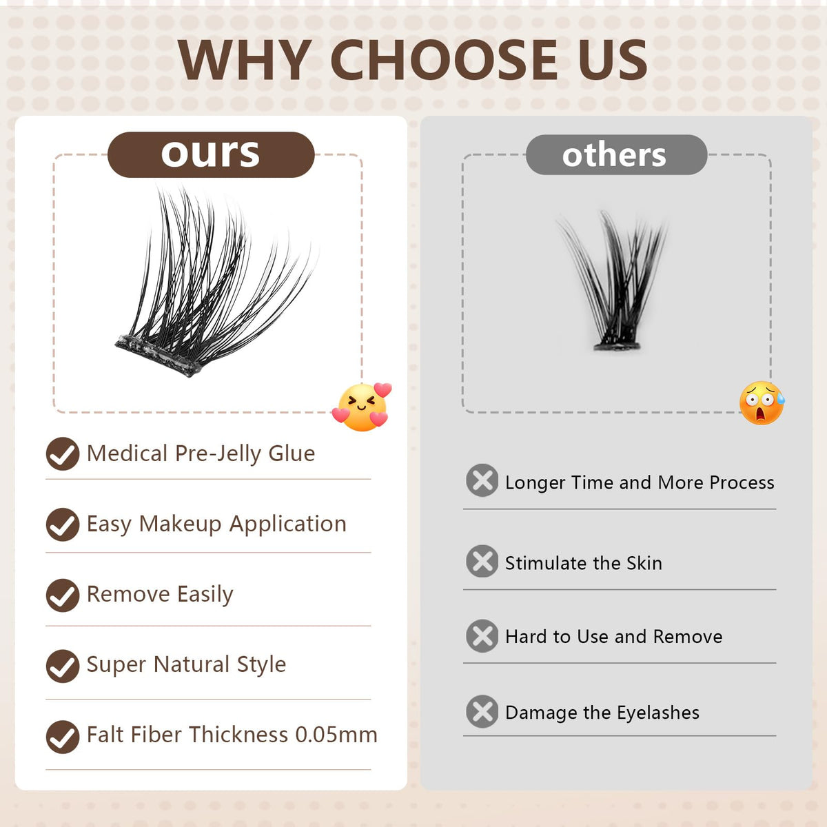 Outils supplémentaires du kit de cils Wispy CoFier