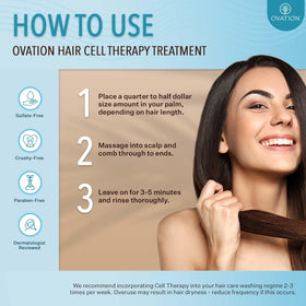 Ovation Hair Cell Therapy étiquette des ingrédients