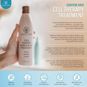 Ovation Hair Cell Therapy texture du produit sur la main