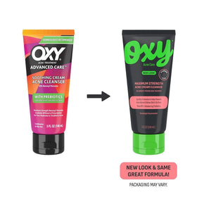 Oxy nettoyant anti-acné sur une surface blanche