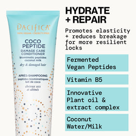 Pacifica Coco Peptide Shampoo bouteille avec étiquette