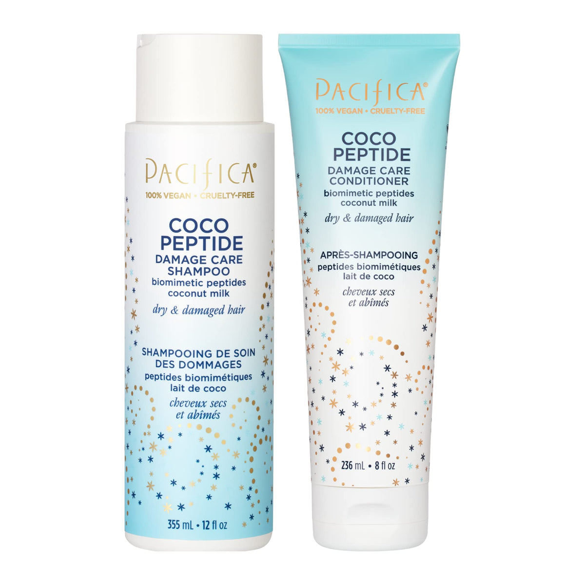 Pacifica Coco Peptide Shampoo & Conditioner Set 680g vue de face
