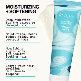 Pacifica Conditioner Hydratant à la Noix de Coco et Vanille 259g texture crémeuse