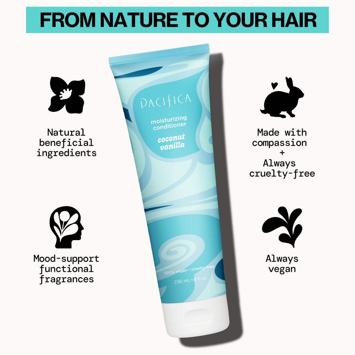 Pacifica Conditioner Hydratant à la Noix de Coco et Vanille packaging