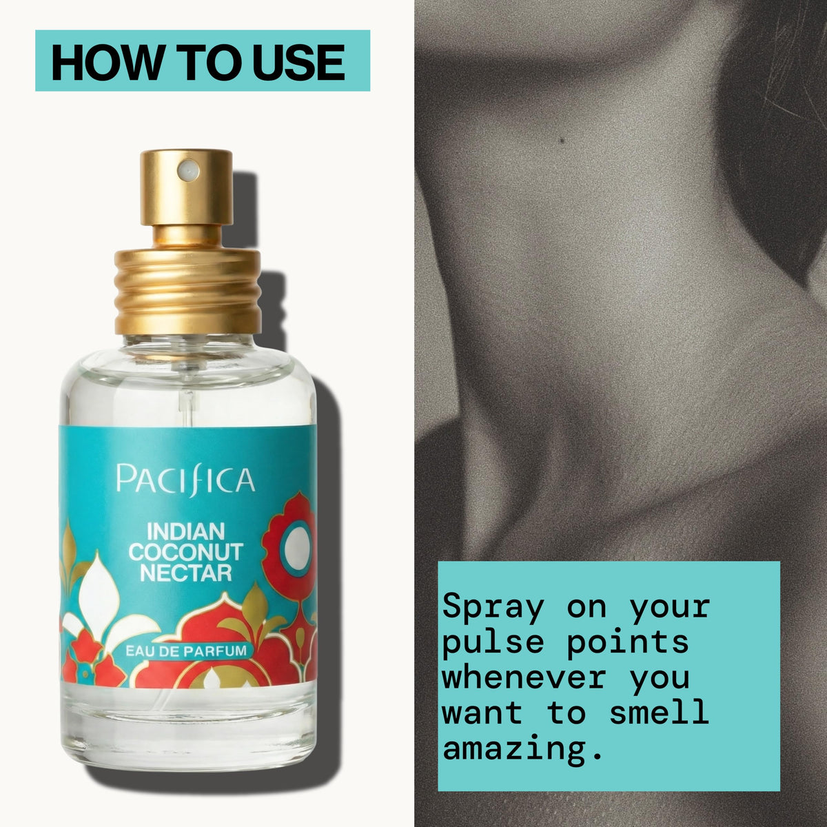 Pacifica Indian Coconut Nectar Eau de Parfum sur une table