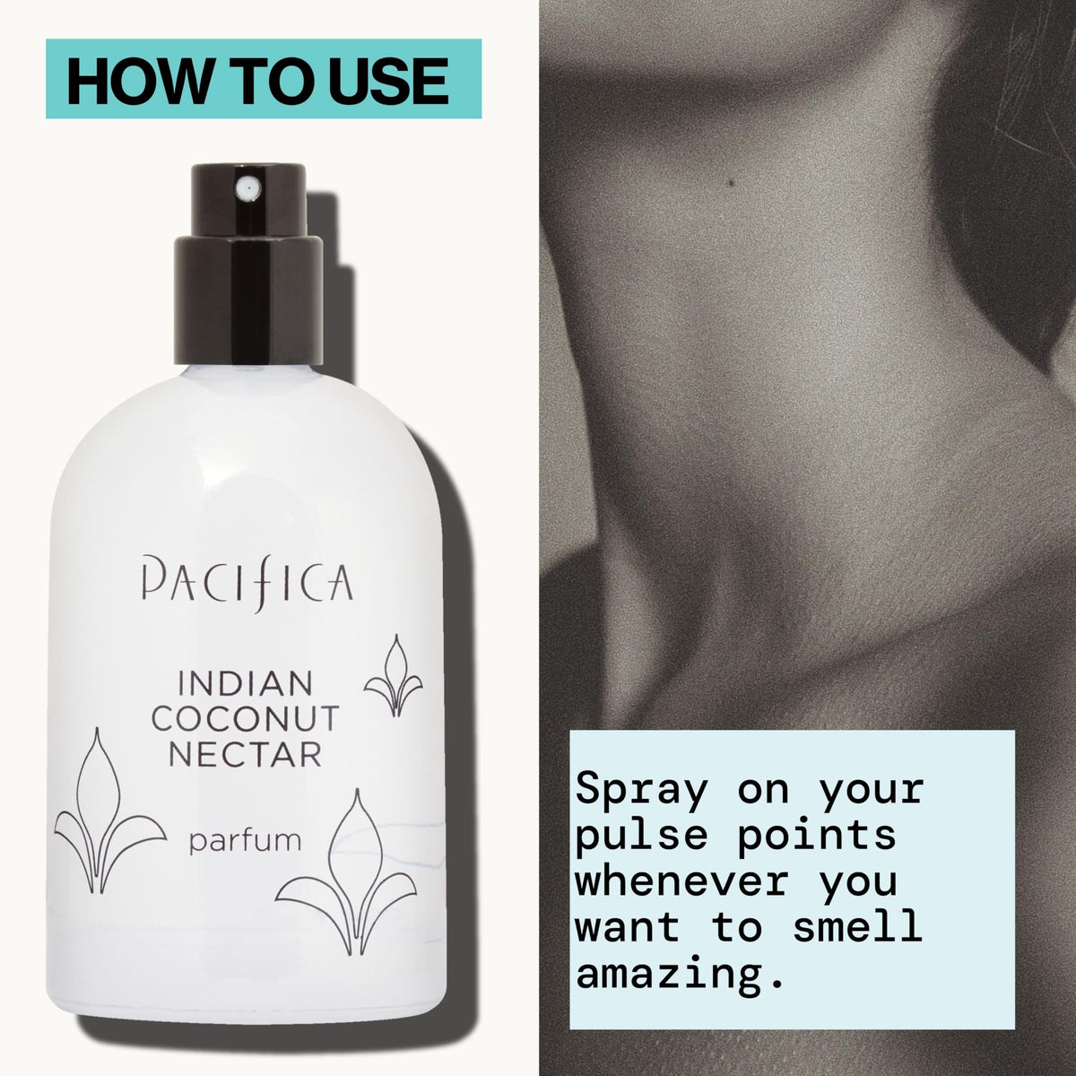 Pacifica Parfum Spray Nectar de Coco Indien 60 ml avec des fruits exotiques