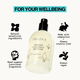 Pacifica Parfum Spray Nectar de Coco Indien 60 ml avec fleurs tropicales