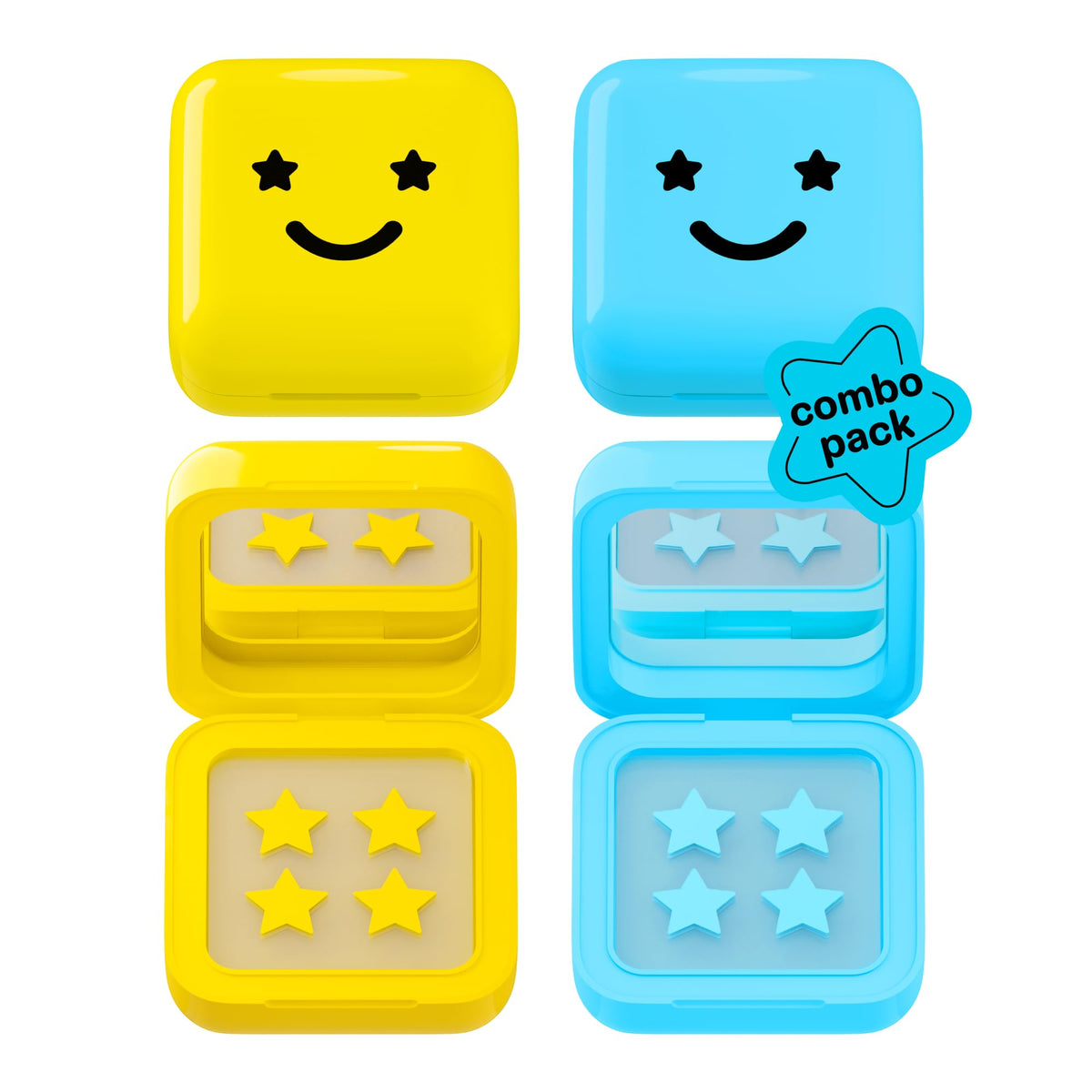Pack combiné Starface Hydro-Star® Jaune et Bleu, 64 patchs