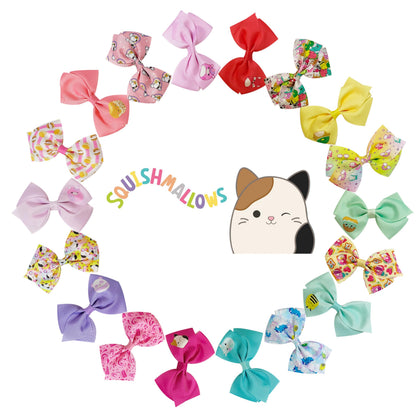 Pack d'accessoires cheveux LUV HER avec 18 clips Squishmallows