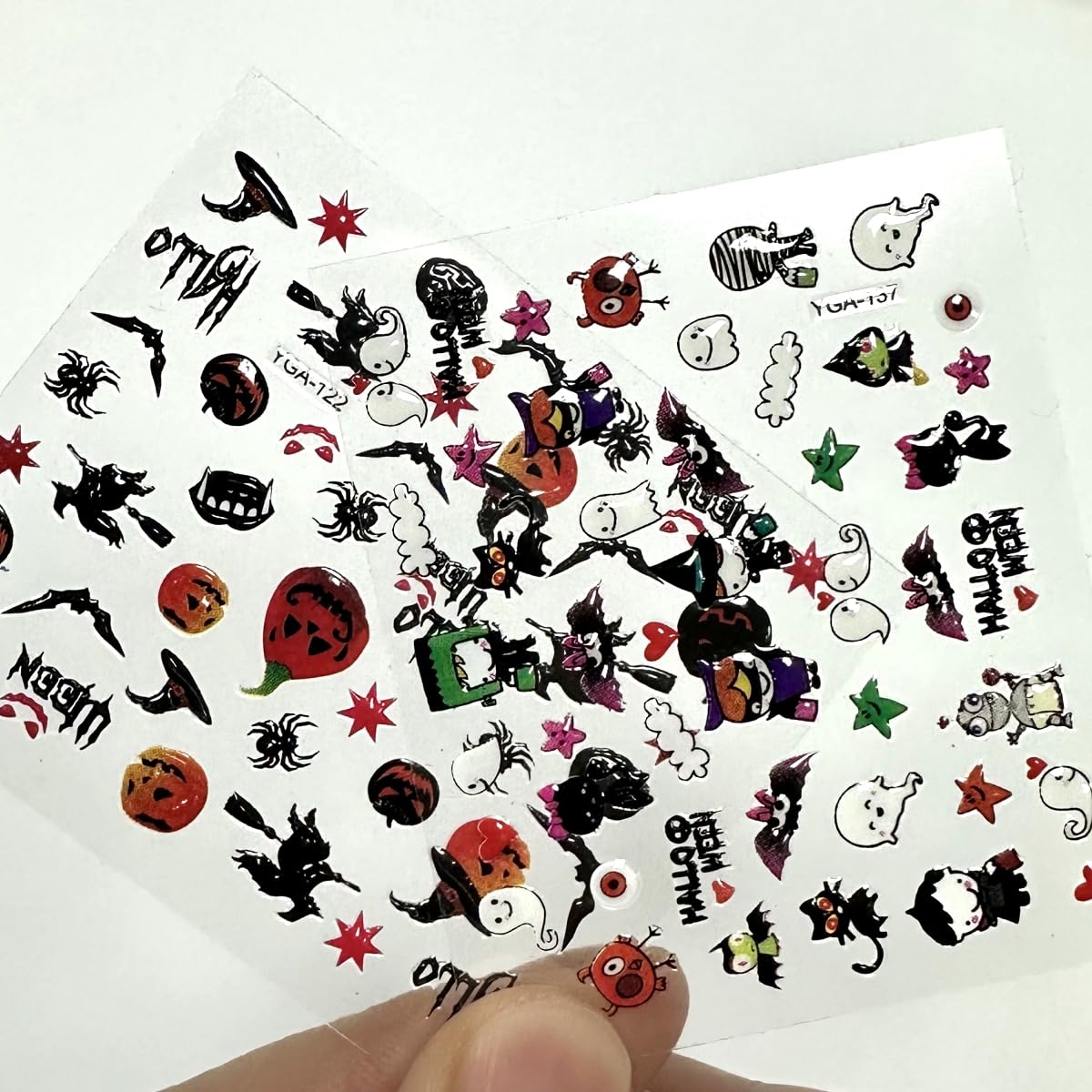Pack d'autocollants d'ongles Halloween 3D SPLOCUDU