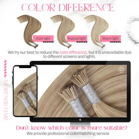 Pack d'extensions I Tip Moresoo avec 50 mèches