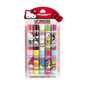 Pack de 10 baumes à lèvres Lip Smacker Hello Kitty vue de face