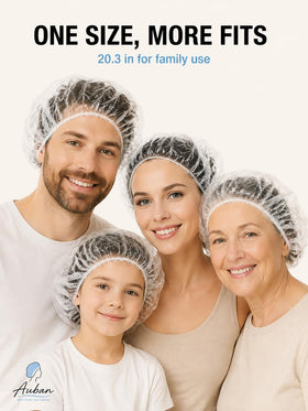 Pack de 100 bonnets de douche jetables Auban