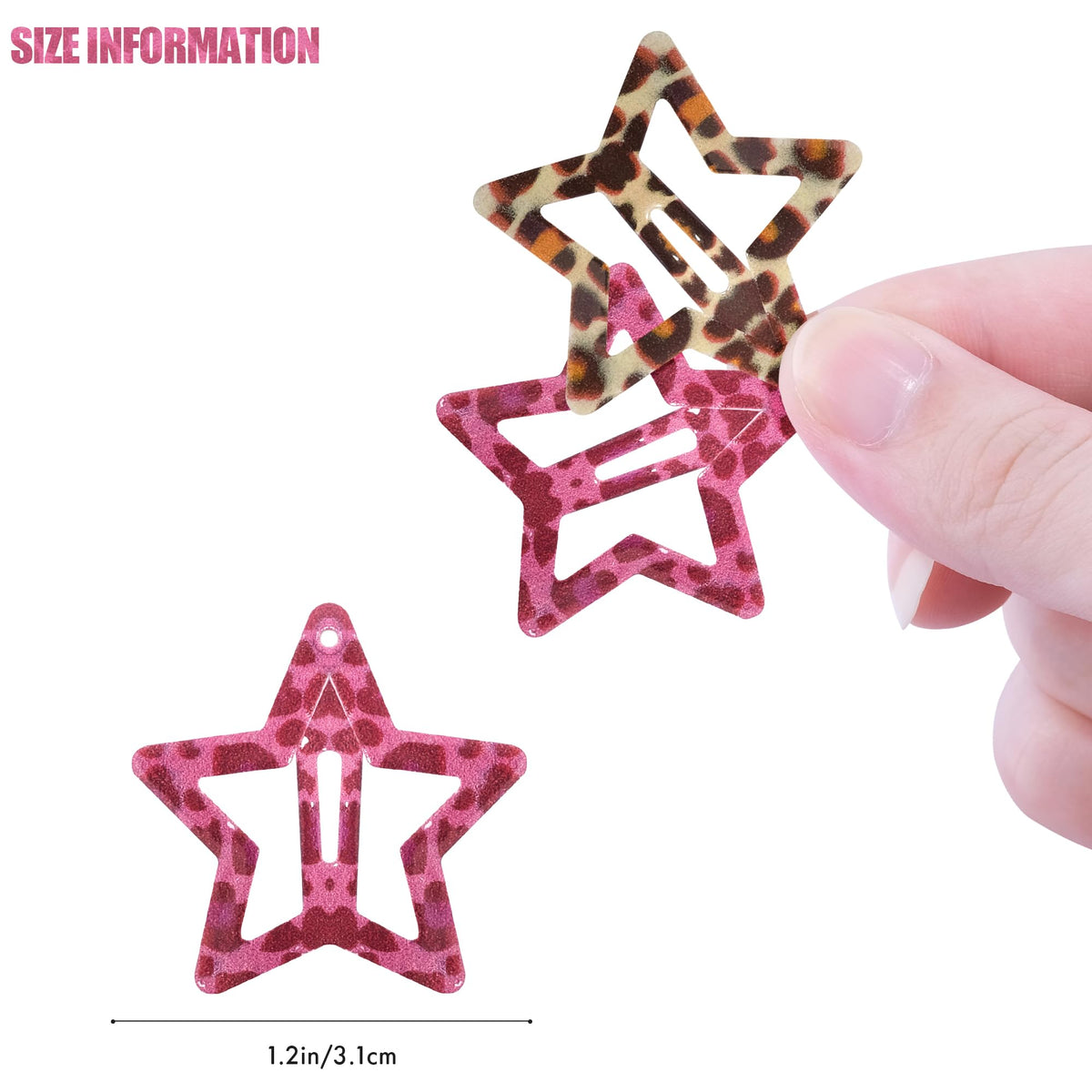 Pack de 16 clips cheveux étoile SAOROPEB