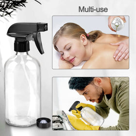 Pack de 2 bouteilles en verre spray Worldgsb avec étiquettes