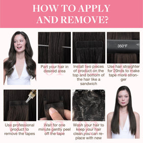 Pack de 20 pièces d'extensions GOO GOO en cheveux naturels
